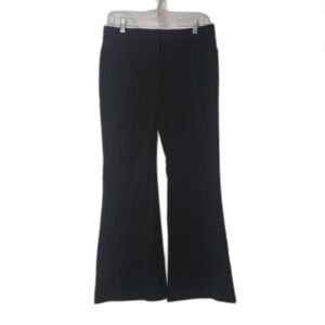 Vintage Y2K EXPRESS Design Studio Editor Black Pinstriped Dress Pants Size 4
